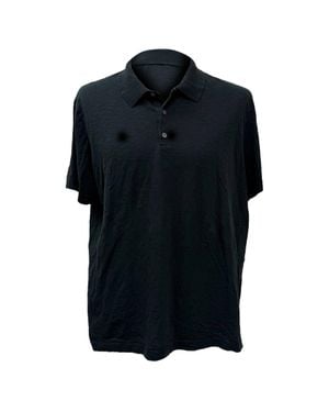 Theory Textured Short Sleeve Polo Shirt - Blue