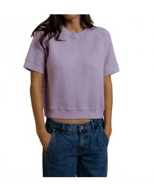 PERFECTWHITETEE Kennedy Fleece Tee - Purple