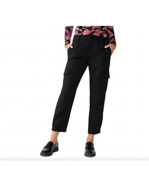 Sanctuary Polished Slim-Leg Cargo Pants - Black