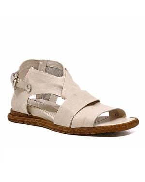 All Black Cross & Band Softy Sandal - Brown