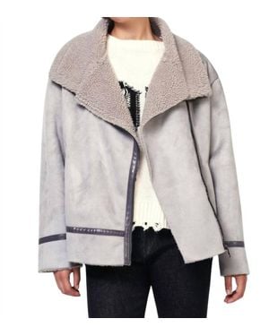 Dixie Shearling Jacket - Gray