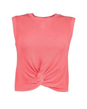 Bishop + Young Bonita Twist Front Sweater - Pink
