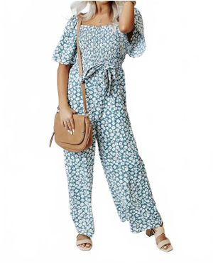 Hayden LA Haven Floral Jumpsuit - Blue