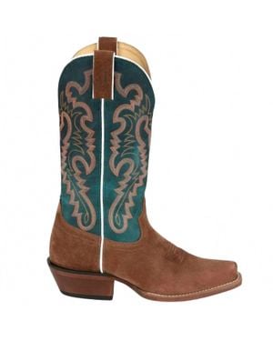Justin Annie Up Sedona Western Boot - Green