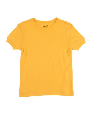 Leveret Kids Short Sleeve T-Shirt Classic Solid Color - Yellow