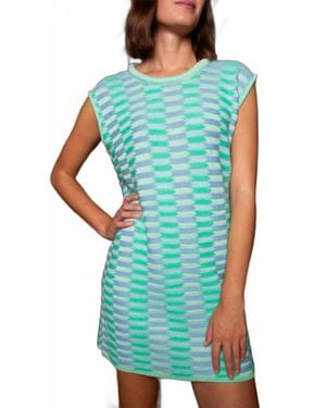 Anna Cate Wells Mini Dress - Blue