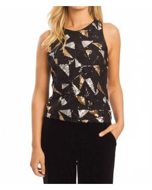 Caballero Felice Sequin Top - Black
