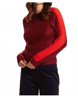 Marie Oliver Long Sleeve Sweater - Red