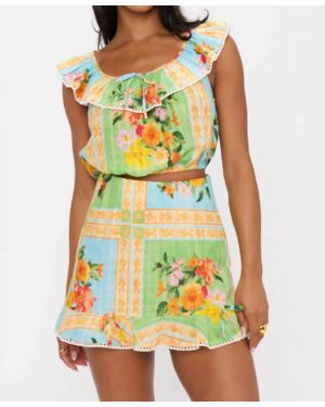Show Me Your Mumu Carson Cap Sleeve Crew Neck Top - Yellow