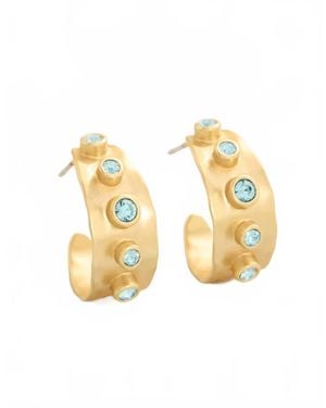 spartina 449 Estate Petite Hoop Earrings - Metallic