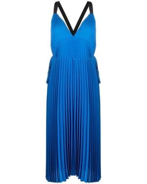 Proenza Schouler Broomstick Pleated Tank Dress - Blue