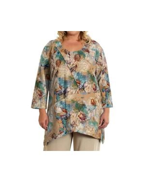 On The Plus Side Printed Caiden Tunic - Multicolor