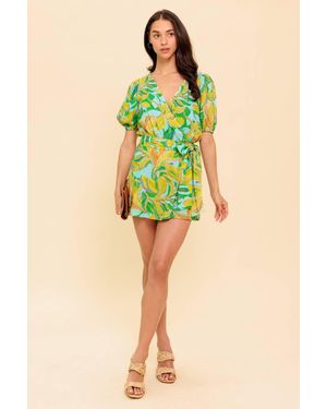 TRUEDAMES Slow Days Ahead Woven Skort - Green