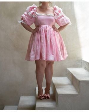 Selkie Sugarfrill Mini Dress - Pink