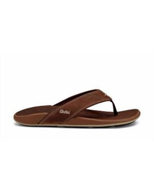 Olukai Nui Flip Flop Sandals - Brown