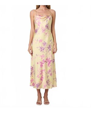 French Connection Elyria Oona Satin Midi Dress - Pink