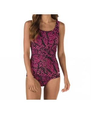 Speedo Contourback One Piece - Purple