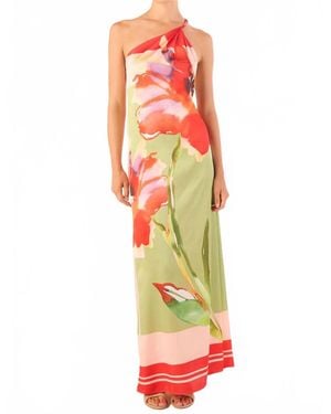 MISA Los Angles Dounia Maxi Dress - White