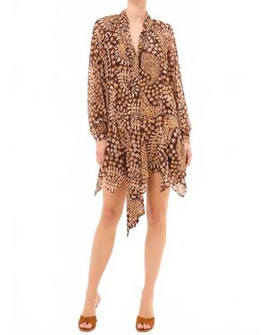 MISA Los Angles Cindy Mini Dress - Brown