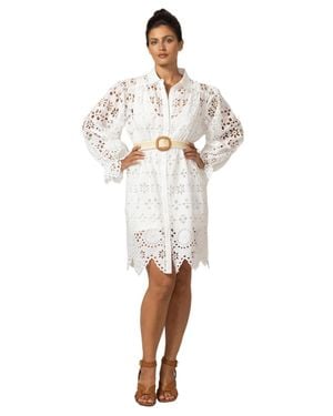 Miss June Sloane Short Dress - White