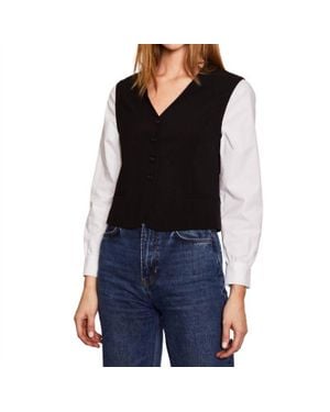 Drew Mira Perfect Gab Top - Black