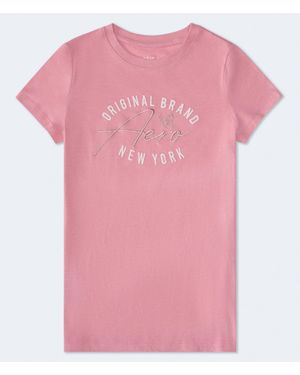 Aéropostale Original Brand Butterfly Graphic Tee - Pink
