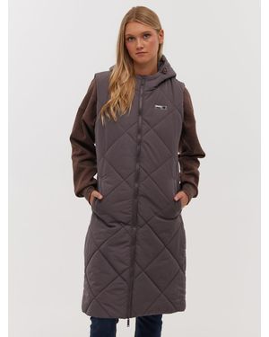 Bench Nakiyah Quilted Maxi Vest - Brown
