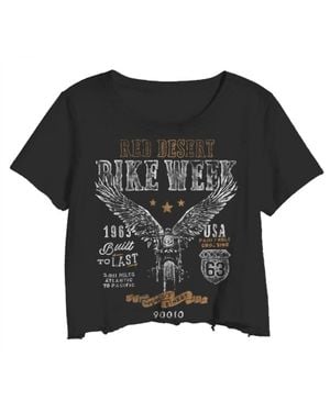 Prince Peter Bike Week Crop Tee - Black