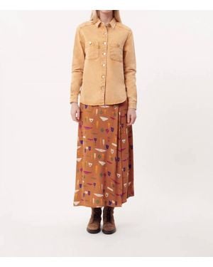 FRNCH Adina Overshirt Top - Natural
