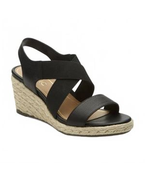 Vionic Ainsleigh Wedge Sandal - Black