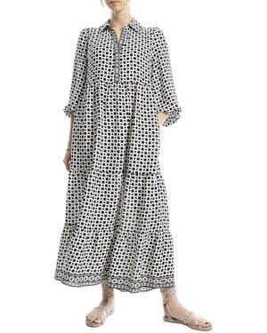 Max Studio Tiered Maxi Dress - White