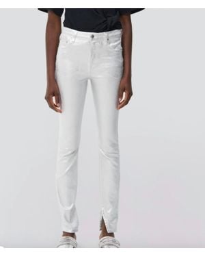 Jonathan Simkhai Rae High Rise Coated Jeans - Black