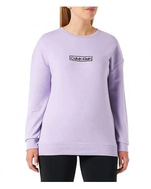 Calvin Klein Logo Sweatshirt - Purple