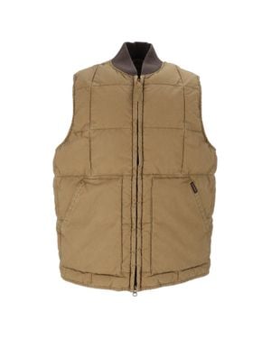 Filson Quilted Cotton Heritage Down Vest - Natural