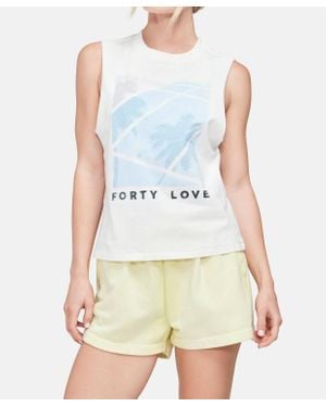 Wildfox Forty Love Riley Tank Top - Blue