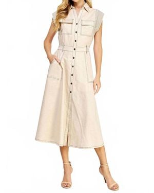 Strut & Bolt Lexi Midi Shirtdress - Natural