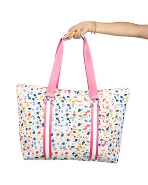 Katydid Confetti Tote Bag - Red
