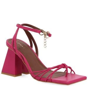 Alohas Cactus Leather Sandal - Pink