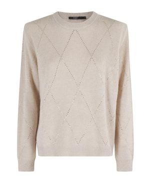 Seventy Knit Sweater With Strass Embellishments - Natural