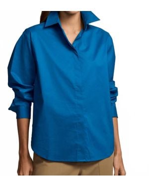 Hinson Wu Juliana Long Sleeve Top - Blue