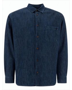A.P.C. Textured Denim Shirt - Blue