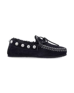 Isabel Marant Fitza Shearling Loafer - Blue