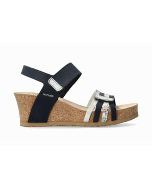 Mephisto Lucia Lightweight Walking Wedge Sandal - Black