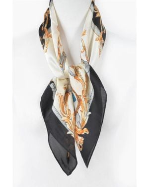 TRUEDAMES Bold Mix Print Bandana Scarf - Black