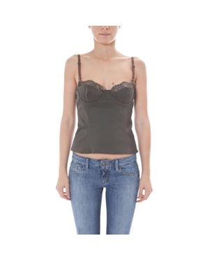 John Galliano Green Elastane Underwear - Blue