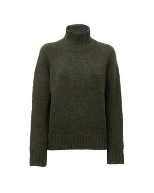MC2 Saint Barth Meghan Turtleneck Wool Sweater - Green