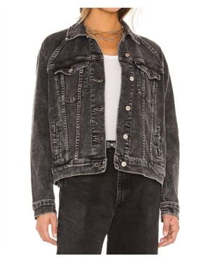 Pistola Hayden Raglan Sleeve Denim Jacket - Black