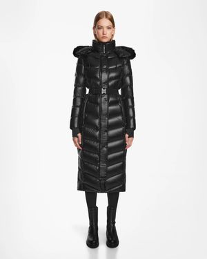 Rudsak Elsie Shiny Down Maxi Puffer - Black