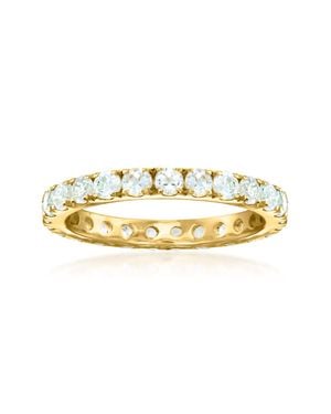 Ross-Simons Swiss Topaz Eternity Band - Metallic