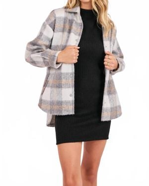 Sadie & Sage Roslyn Oversized Shacket - Black